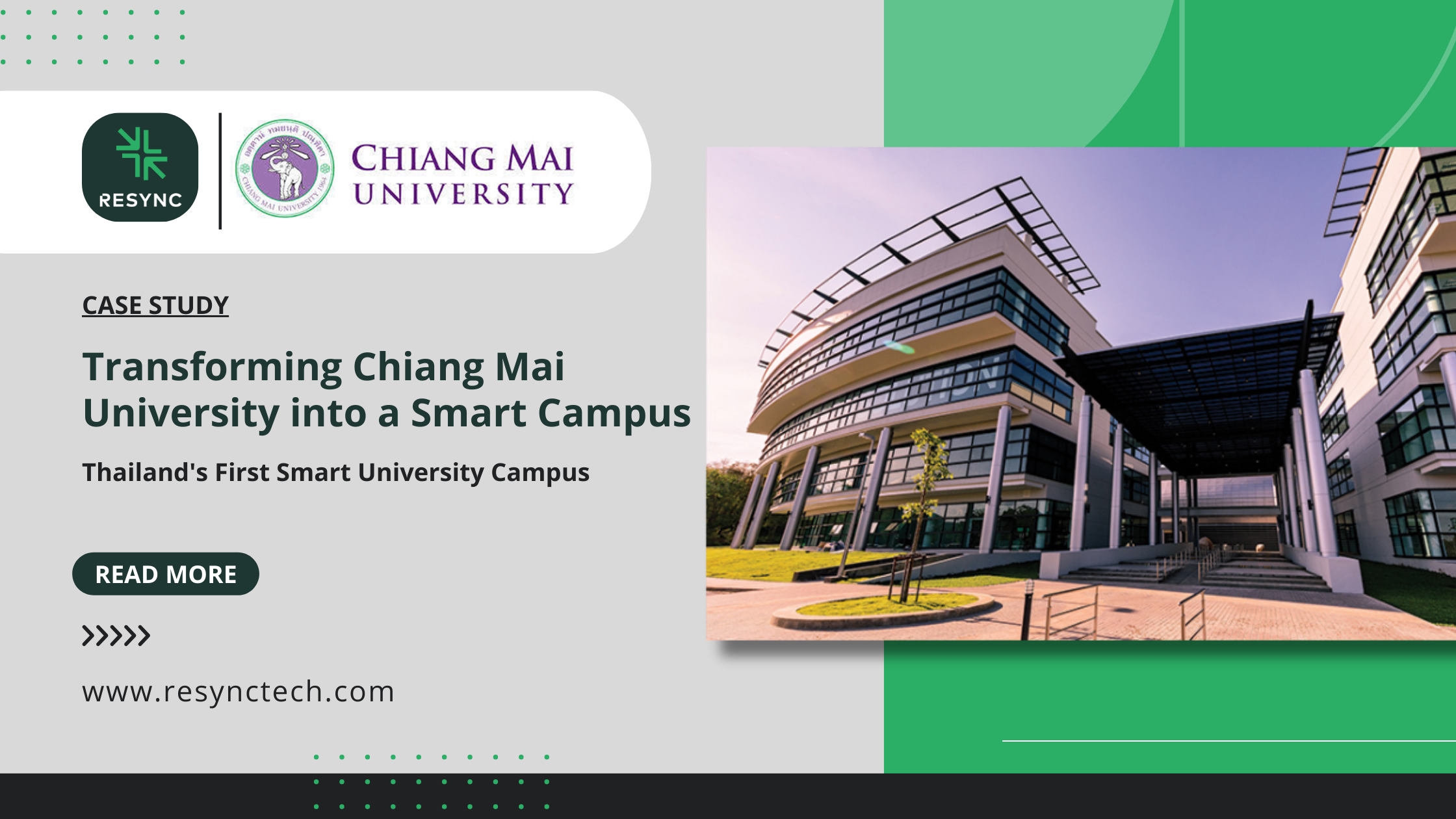 Transforming Chiang Mai University, Thailand into a Smart Campus.